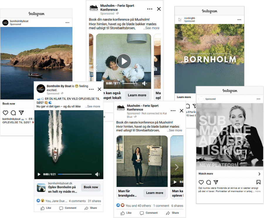 SoMe annoncering eksempler